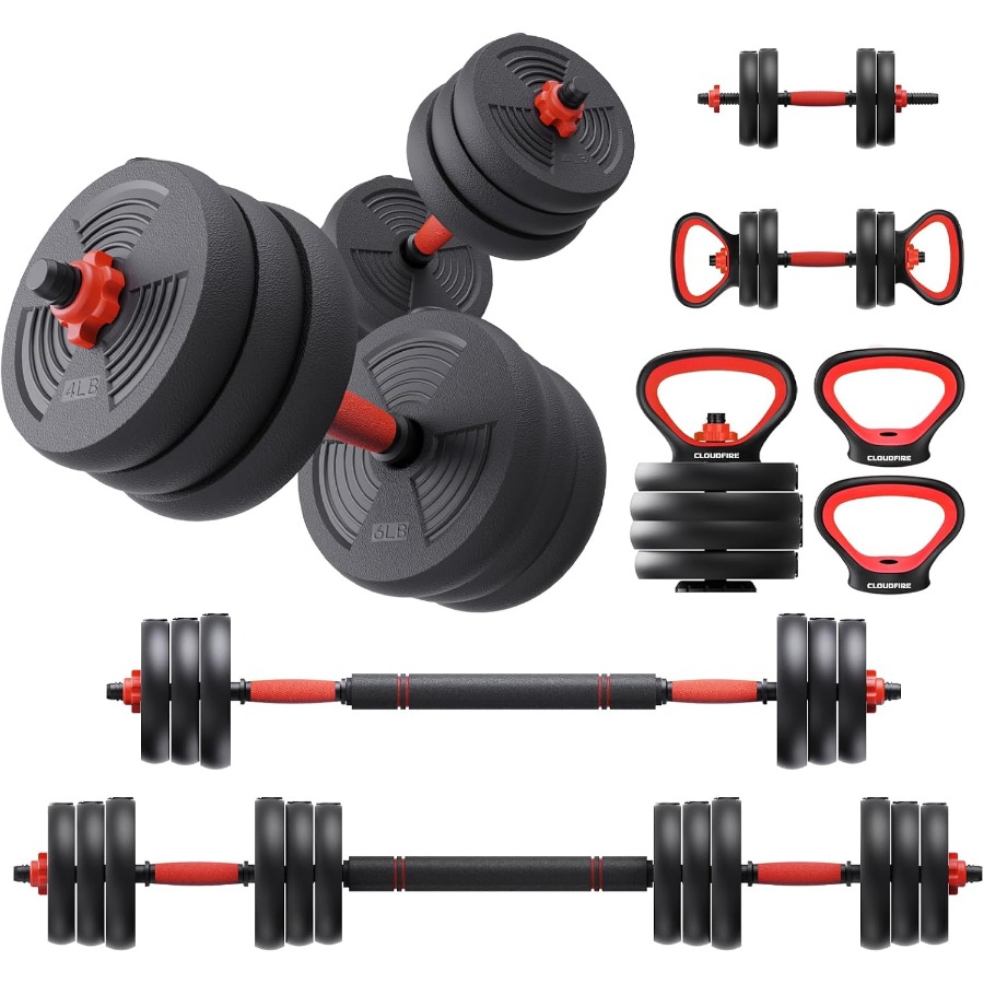 Dumbbell Set - Adjustable Dumbbells Set, 60LB Free Weights