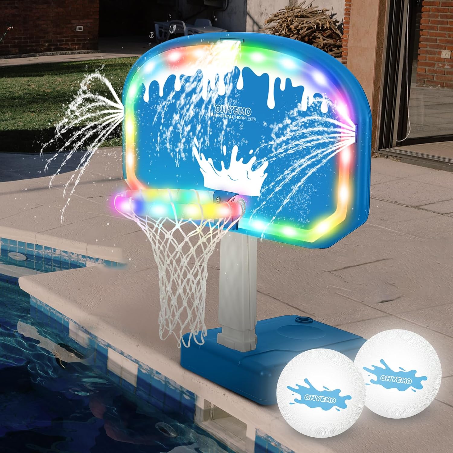 Oversized LED Pool Basketball  - Basketball Hoop ulasan dan harga