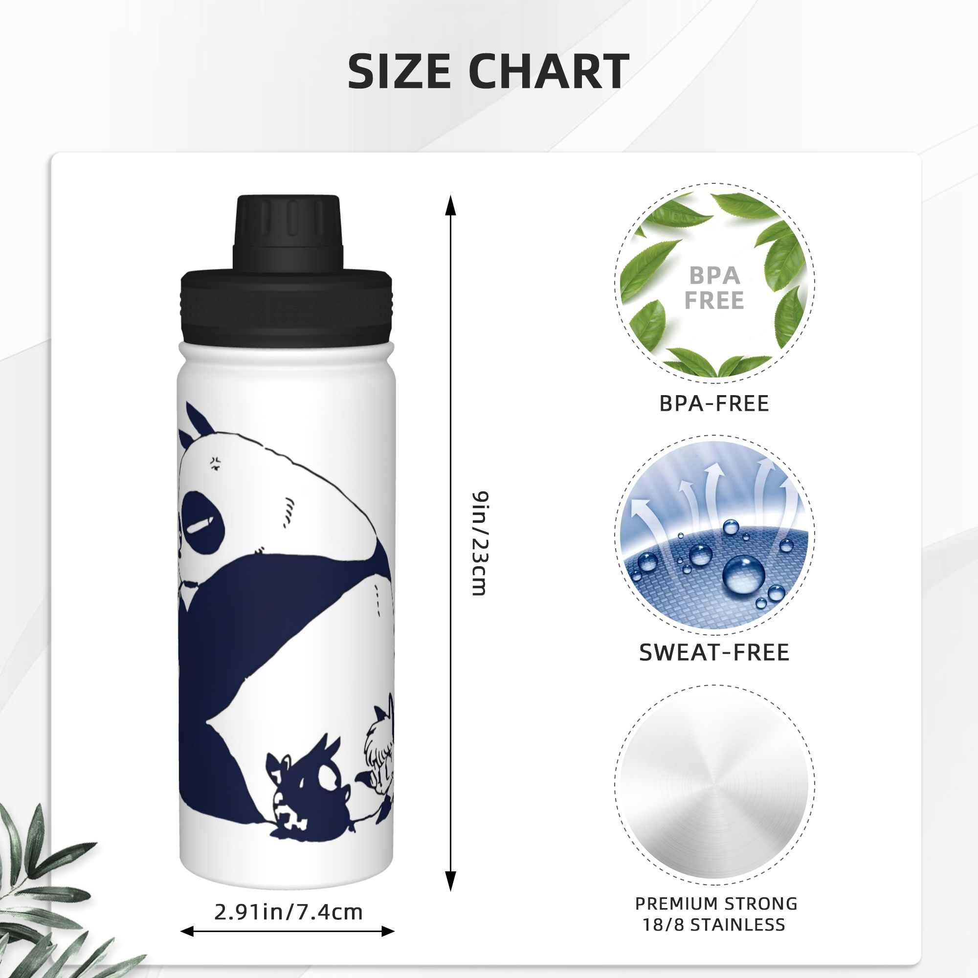 Ranma 1/2 Japanese Anime Panda - Sports Water Bottle Insulated ulasan dan harga