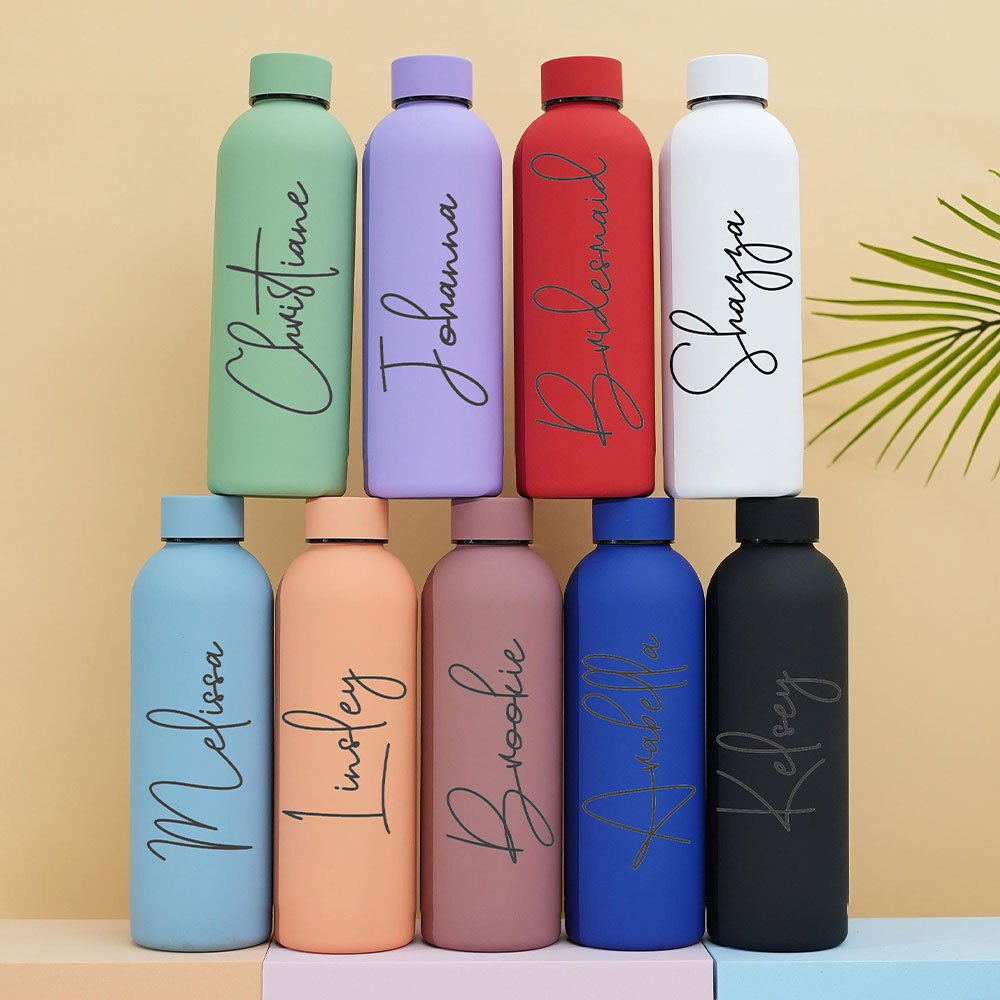 Custom Name Matte Stainless St - Sports Water Bottle Insulated ulasan dan harga